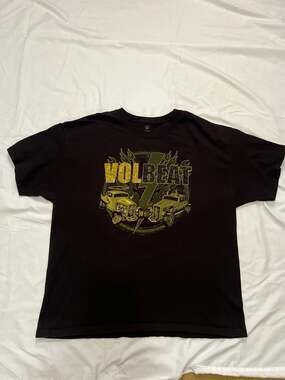 Volbeat 2012 North America Tour T-Shirt Hot Rod Graphic Size XL